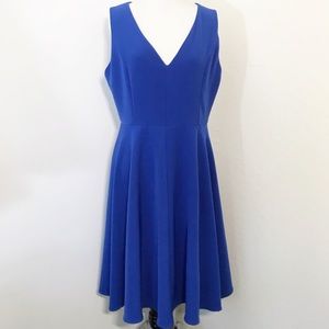 Lulu’s Blue Sleeveless V Neck Dress XL